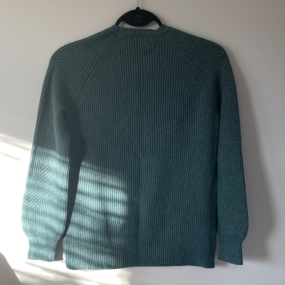Halston Heritage Women's Teal Crewneck Sweater - Picture 8 of 8